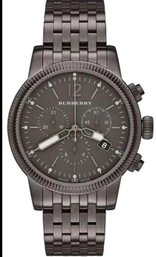 Burberry Gunmetal The Utilitarian Chrono Men Bu7840 Watch