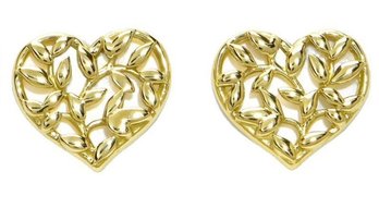 Tiffany And Co 18k Paloma Piccaso Olive Leaf Earrings