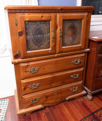 Vintage Cabinet With Wardrobe And Drawers
