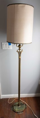 French Brass Standard Floor Lamp