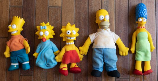 1990 The Simpsons Plush Dolls
