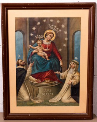 Virgin Mary Holding The Baby Jesus - Ava Maria -- 30' Tall