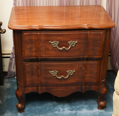 Kent Coffey Marquee French Fruitwood Nightstand Dresser Side Table Provincial - PAIR