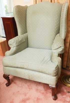 Thomasville Arm Chair, Upholstered Wing Back Chair