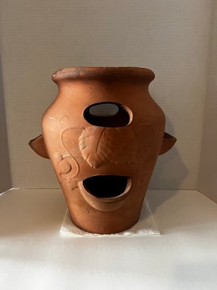 Pottery Terra Cotta Strawberry Planter Pot