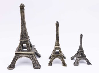 Paris Eiffel Tower Craft Art Statue Model Desk Room Decoration Set