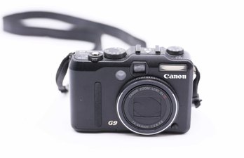 Canon G9 With 2 Batteries And Charger And Carrying Case