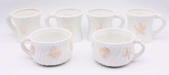 Mesa International Coffee Cup Mug Shell Print Lot Of 6