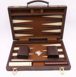 Vintage Backgammon Set Briefcase