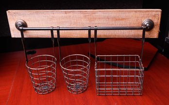 3 Basket Wall Organizer