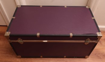 Burgundy Storage Trunk - Contents Inside Not Included