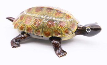 Metal Turtle Jewelry Box