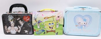 Assorted Tin Lunch Boxes - Lot Of 3