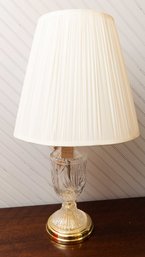 European Crystal Lead Table Lamp - Tested