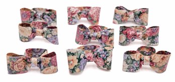 Floral Bow Tie Napkins Rings