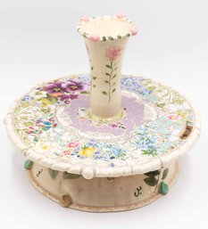 Hand-painted Floral Mosaic Design - Cake Stand