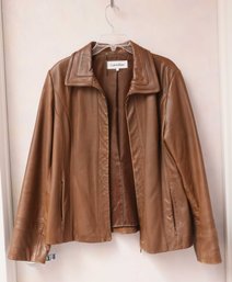 Calvin Klein Women's  Leather Jacket