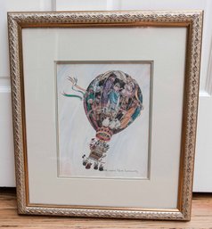 Bob Holloway Framed Signed And Numbered Nativity Balloon Scene 193/600 - Christmas Decor