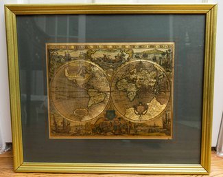 Nova Totivs Terrarvm Orbis Geographica Hydrographica Tabvla - World Map By Joan Blaeu