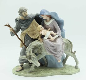 CLASSIC TREASURES Fine Porcelain Collectible Joseph Mary & Baby Jesus Sculpture