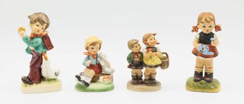 Four Vintage Figurines - 2 Hummel Figurines