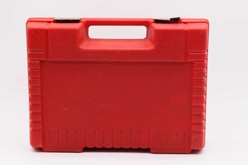 Vintage 1985 Lego Red Carrying Case Plastic Storage Container Filled With Legos