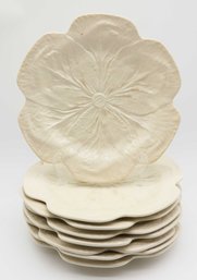 Bordallo Pinheiro Cabbage Beige Charger Plate - Set Of 8