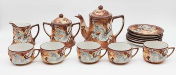 Moriage Dragon Tea Set 14 Piece