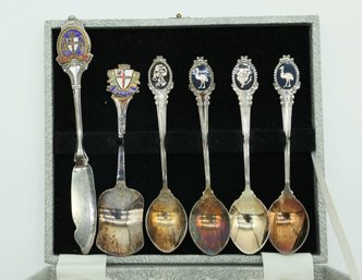 Vintage Souvenir Spoons & Cheese Spreader