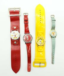 **Rare 1971 INGERSOLL Mickey Mouse Watch,Timex Snoopy Floating Tennis Ball Watch, Snoopy Hand-wound Watch 1965