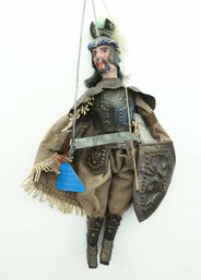 Vintage Antique Italian Sicilian Marionette Rod Puppet Metal Wood