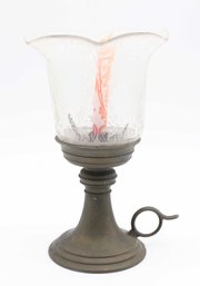 Vintage Hurricane Candle Holder Lamp
