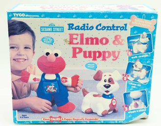 Vintage 1997 Tyco Fisher Price Sesame Street Radio Control Elmo & Puppy