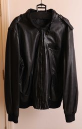 Vintage Members Only By Europe Craft Leather Jacket In Black Men's Sz  XXT