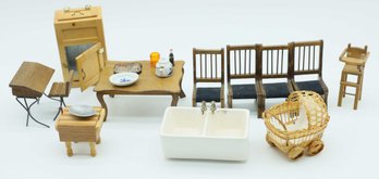 Lot Of Assorted Miniature Doll House Furniture - Please See All Photos