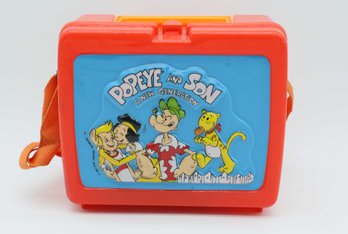 VTG-Popeye & Son A New Generation Plastic Lunch Box 1987