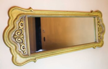 Vintage Painted Princess Style Gold Mirror