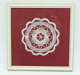 Framed Handmade Belgium Lace - Home Decor