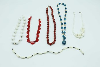 Charming Costume Jewelry 6 Necklaces