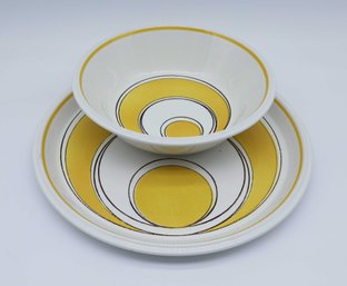 Mikasa Light And Lively Sundance Platter & Matching Bowl