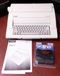 Royal Scriptor AX-150 Portable Electronic Typewriter With Ink