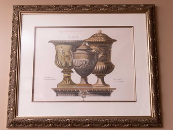 Vaso Antico Italian Neo Classical Vase Art Print-Framed