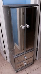 Mirrored Pier 1 Imports Jewelry Armoire Silver - Jewelry Not Included