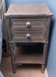 Wooden 2 Drawer End Table