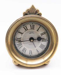 Timeworks Emery Alarm Clock - Vintage Brass Art Deco