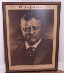 Framed Art Colonel Theodore Roosevelt 1919