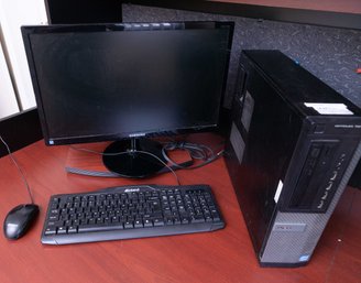 Dell OptiPlex 7010 Desktop Computer I5-3570 With Monitor Keyboard And Mouse