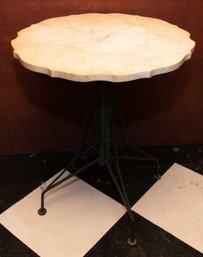 MARBLE TOP ICE CREAM PARLOR TABLE