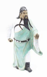 Chinese Fisherman - Wan Jiang Chinese MudMan Kiln Dynasty  Statue