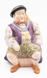 KING HENRY Vlll Toby Jug Made By H.WAIN & Sons Staffordshire England / Collectible English Royalty Cabinet War